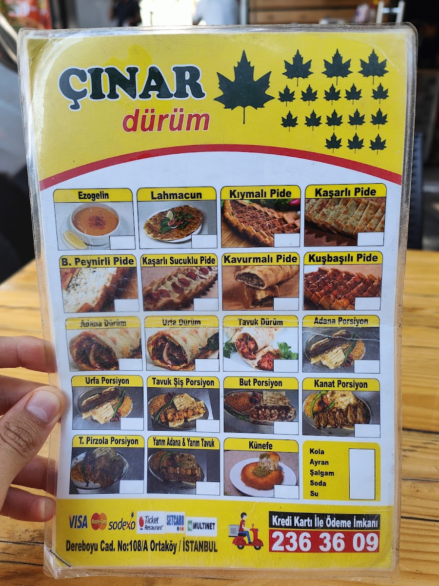 Menu Cınar Durum-1